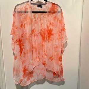 NWOT Avenue 9 Women’s Pink & Blush Kimono -bathing suit coverup - One Si…